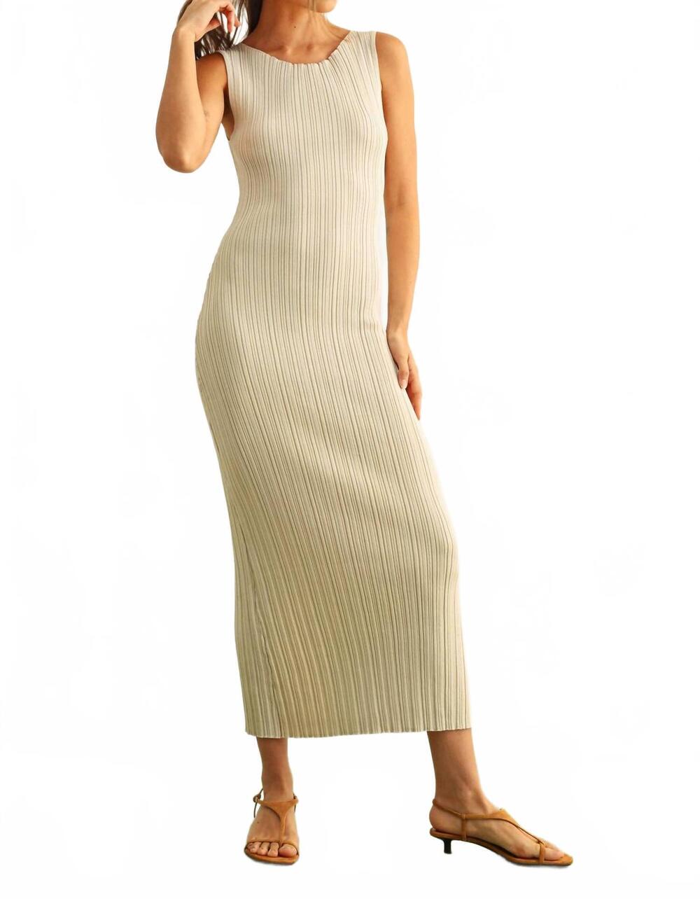 NEW MIOU MUSE women's maxi dress in mediterranean sands
